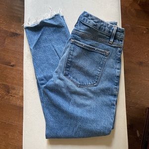 Good American Good Classic Raw Edge